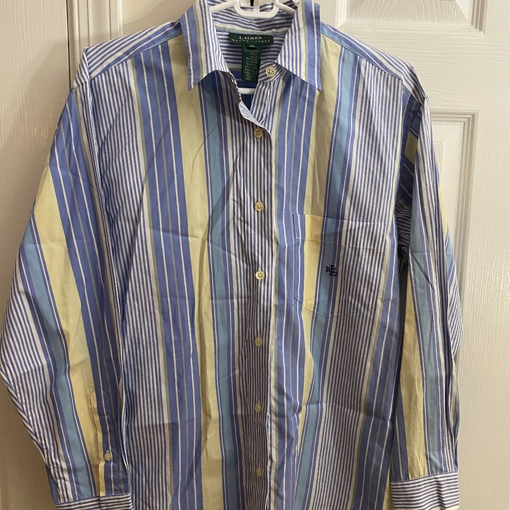 Ralph Lauren Men's Striped Button Down Shirt